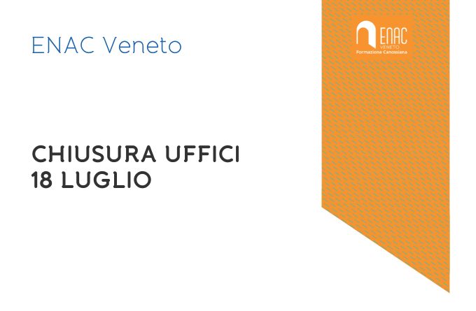 Chiusura sedi venerdì 18 luglio